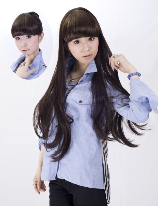 Wigs2you 半假髪 高溫絲 時尚女 長 卷髪 半假髪 甜美可愛型W-817